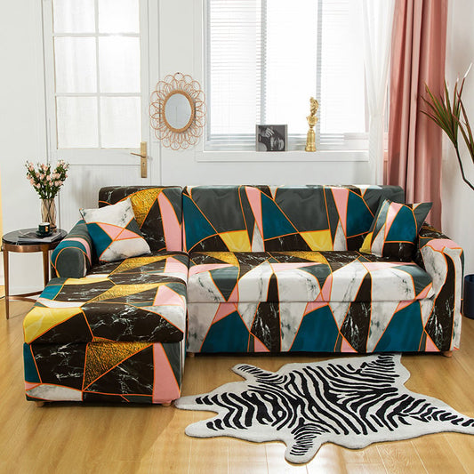 Checkered Diary-Full-wrapped Universal Stretch Sofa Cover